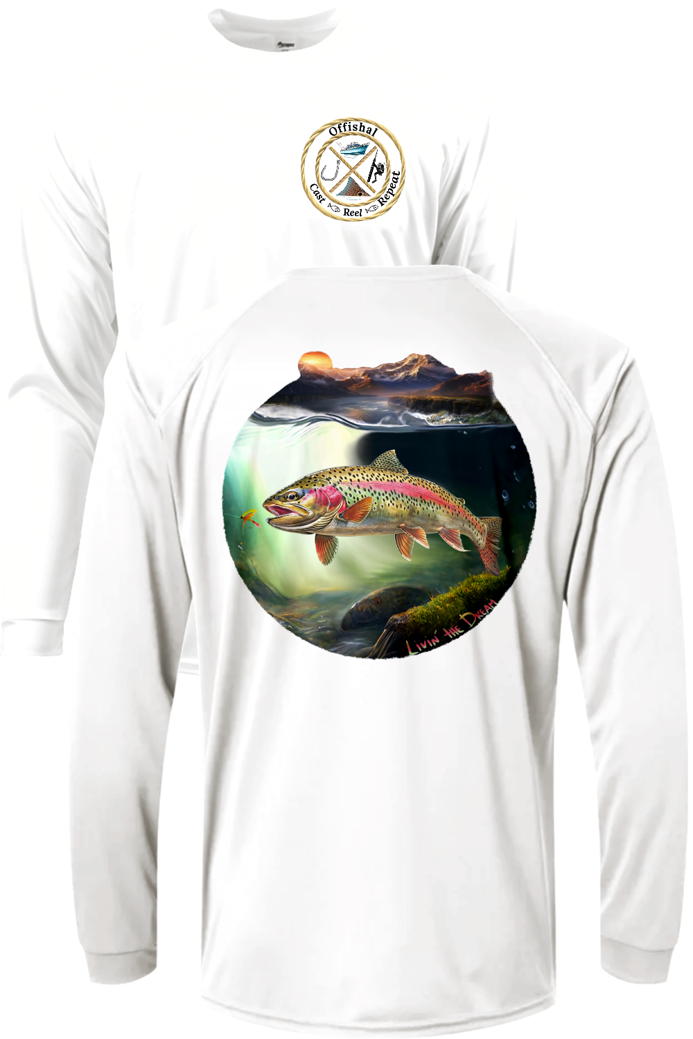 "Rainbow Trout" Performance long sleeve