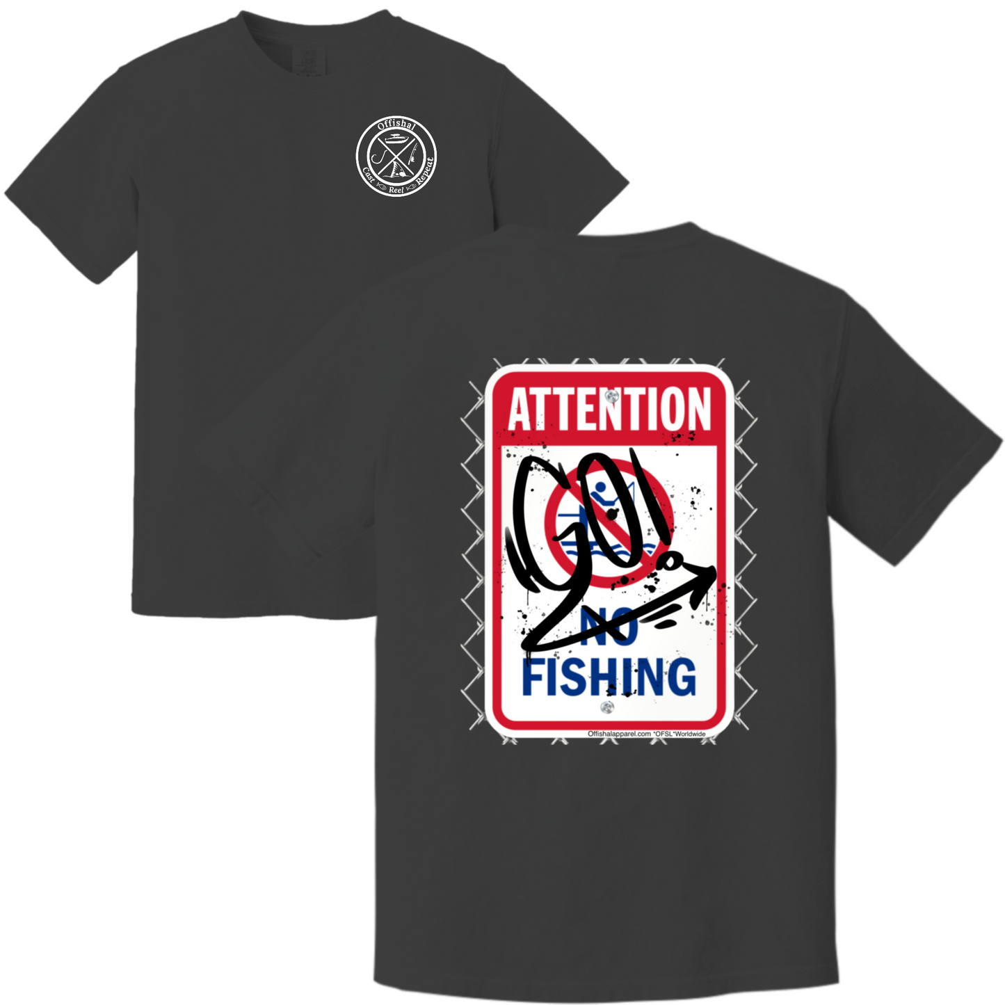 "Go Fishing" Cotton Tee