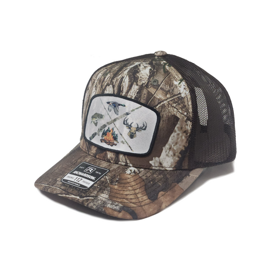 Real tree trucker hat