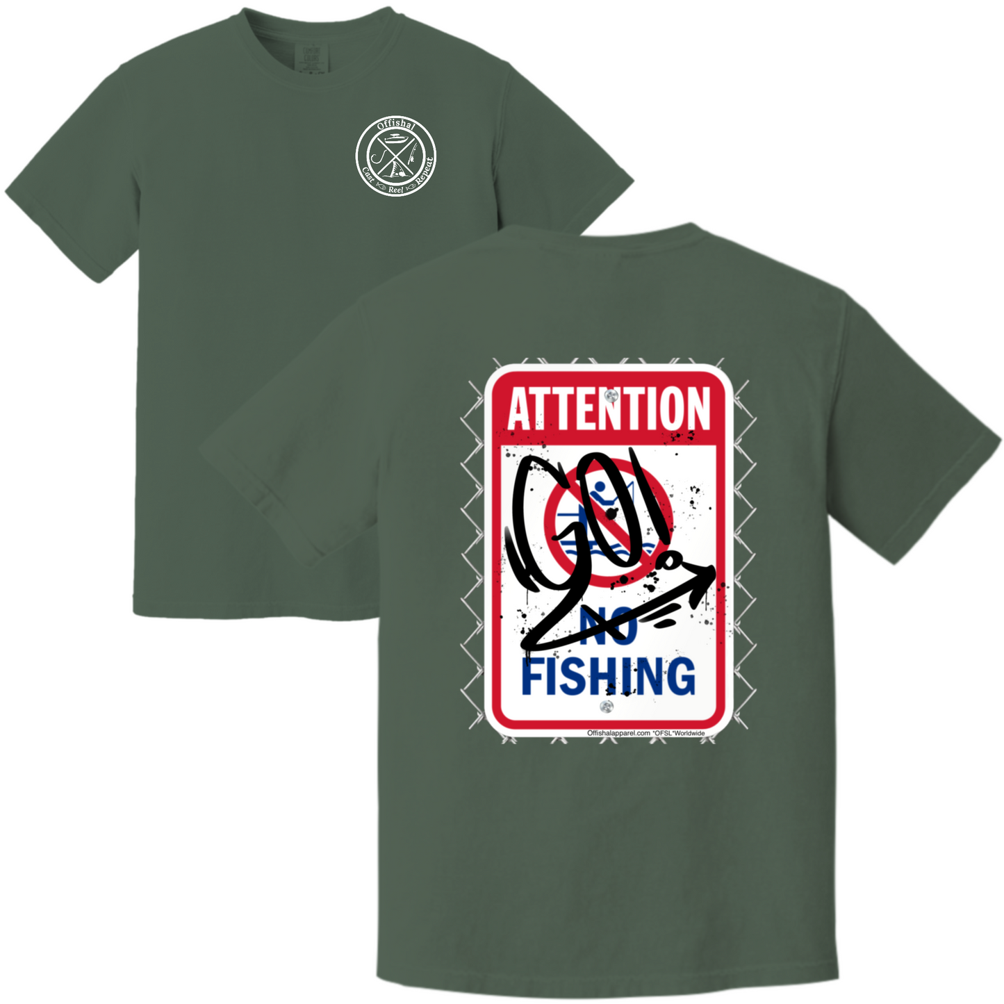 "Go Fishing" Cotton Tee