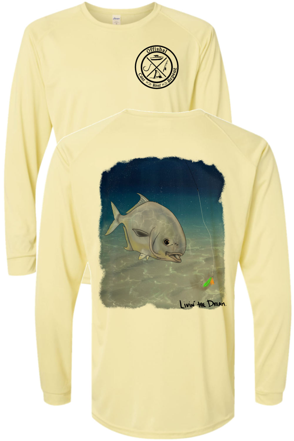 Performance long sleeve "Pompano Jig"