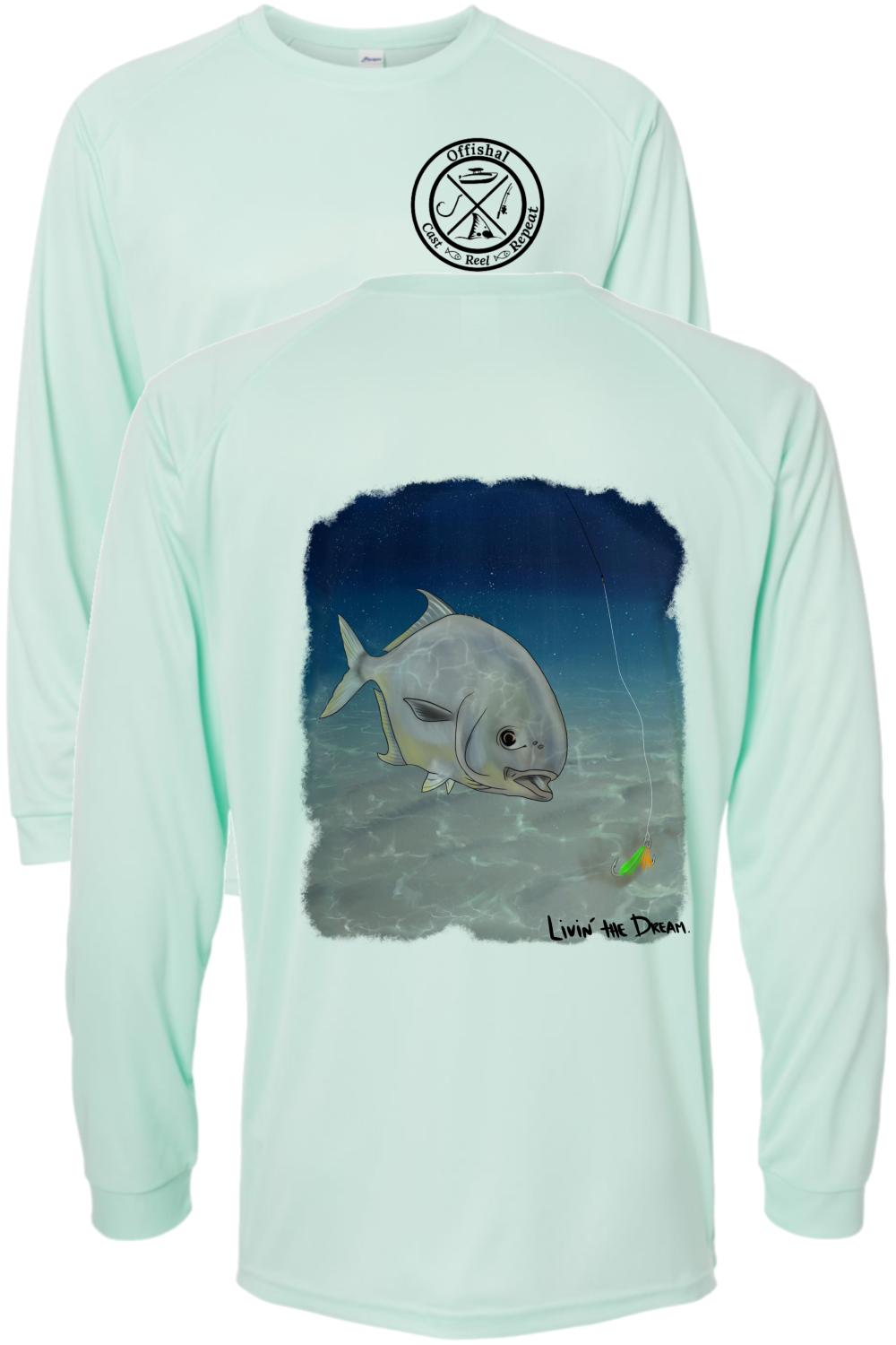 Performance long sleeve "Pompano Jig"