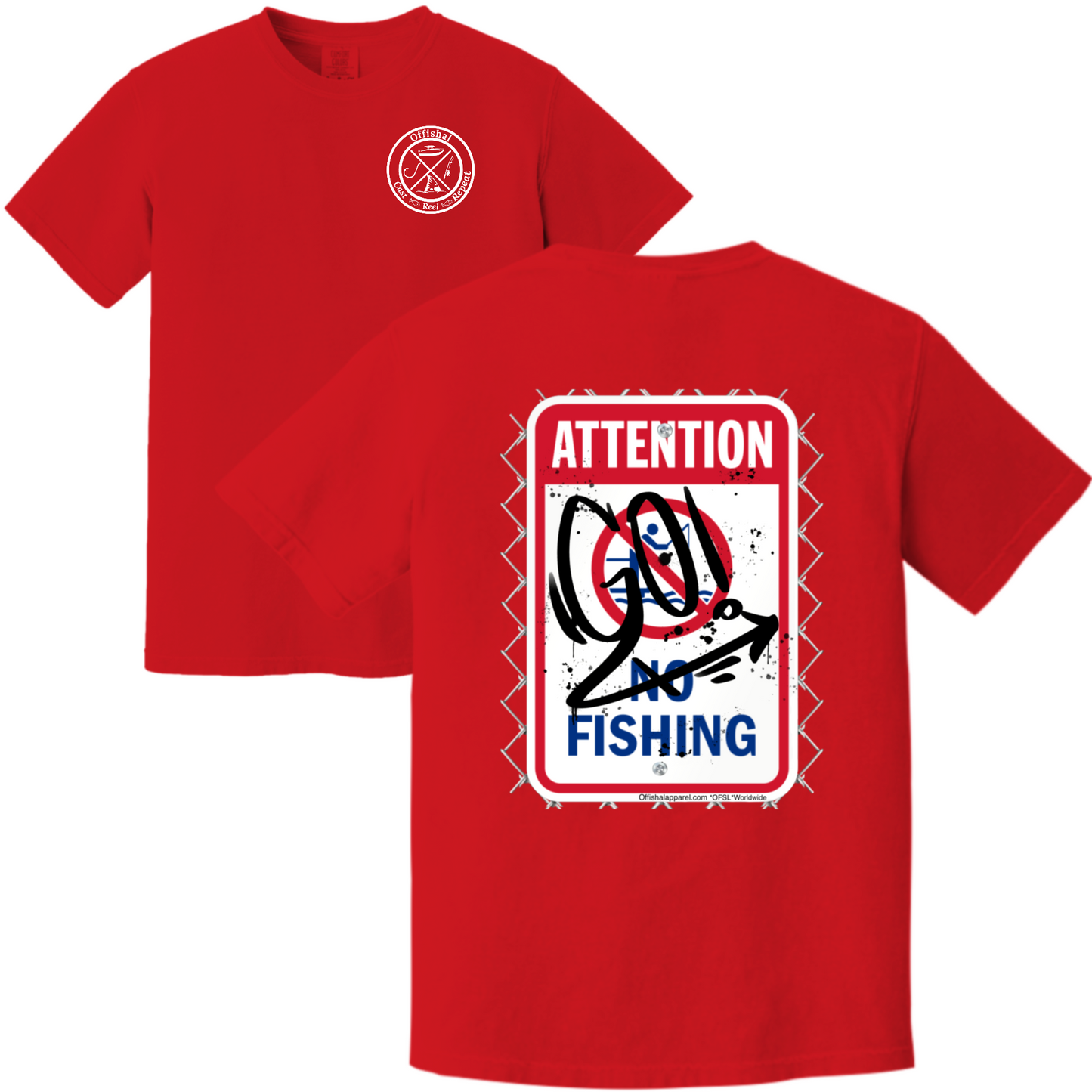 "Go Fishing" Cotton Tee